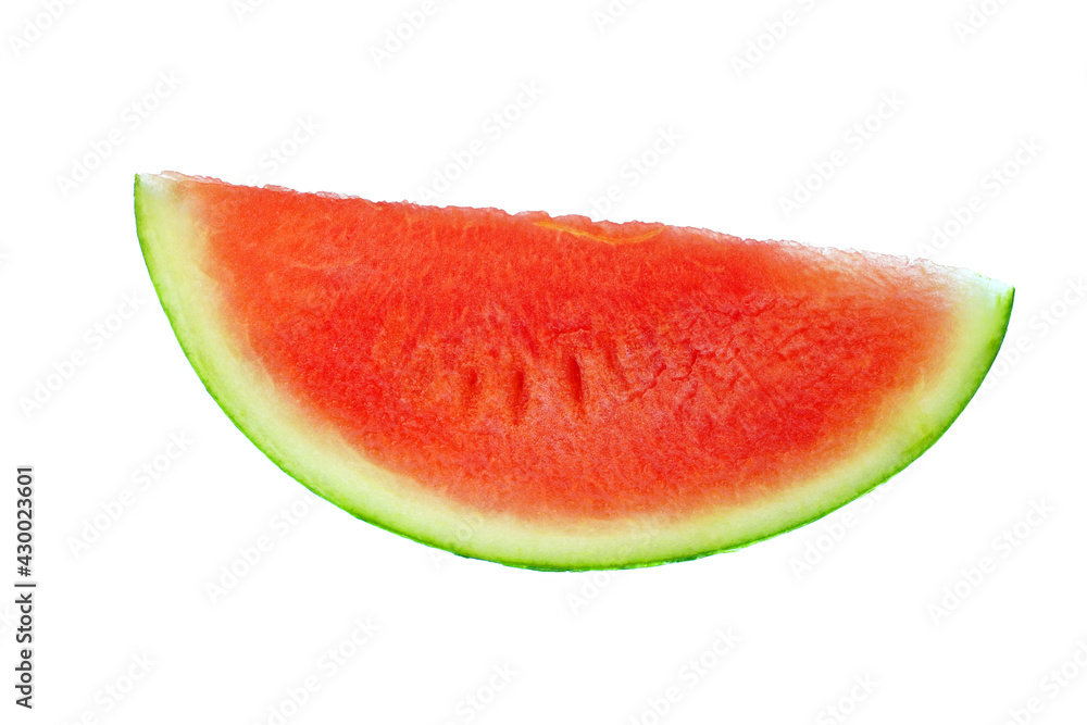 single sliced fresh seedless watermelon isolated on white background single sliced fresh seedless watermelon isolated on white background
