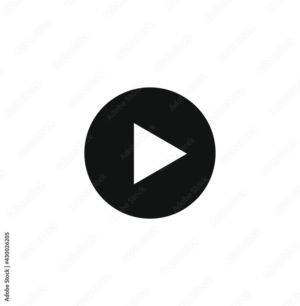 Video start icon black color. Black video icon. Video start icon black color. Black video icon.