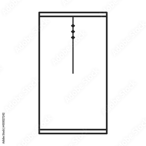 Power bank vector outline icon. Vector illustration power bank on white background. Isolated outline illustration icon of charger.