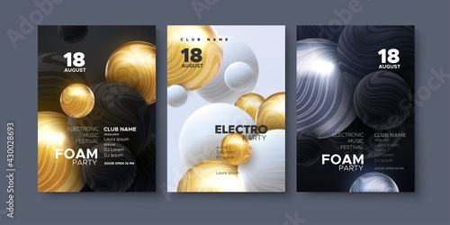 Electronic music festival ads poster.