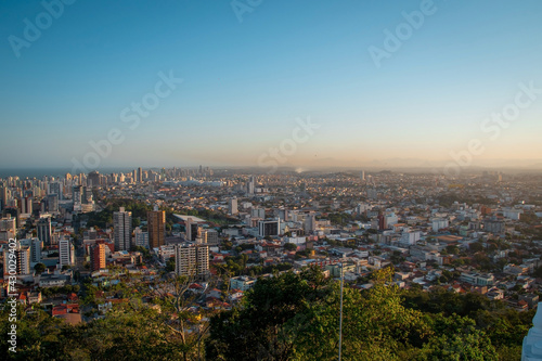 Aerial view of the city and buildings © tobias