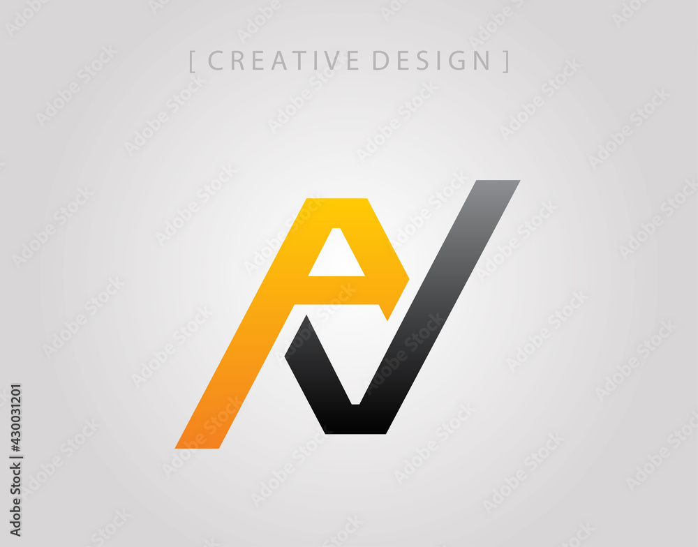 Fototapeta premium Abstract A, J, AJ letter mark logo icon design template.