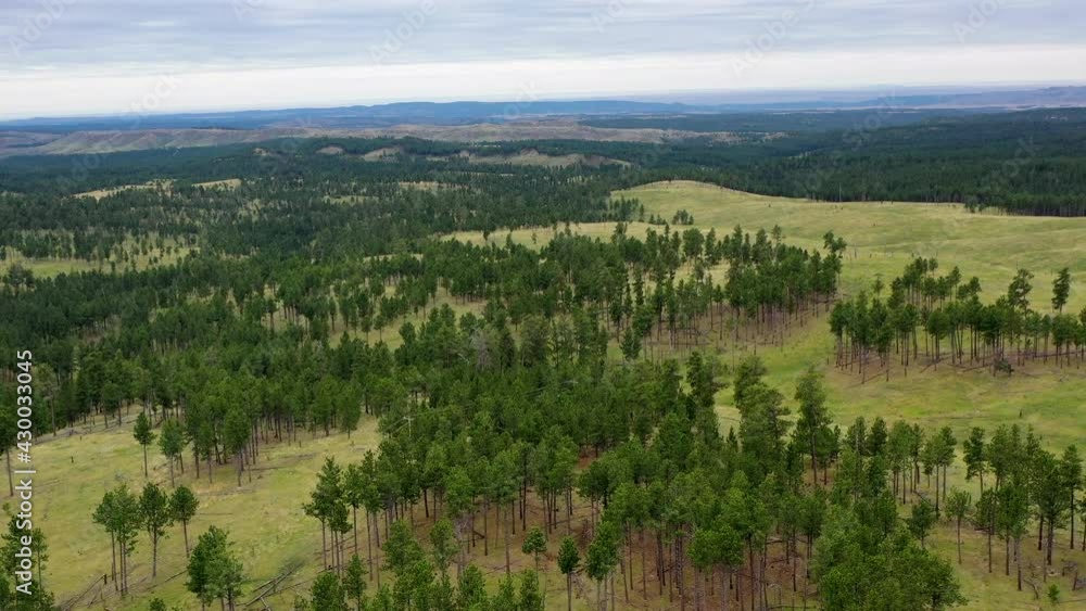 Aerial drone view over South Dakota Aerial drone view over South Dakota