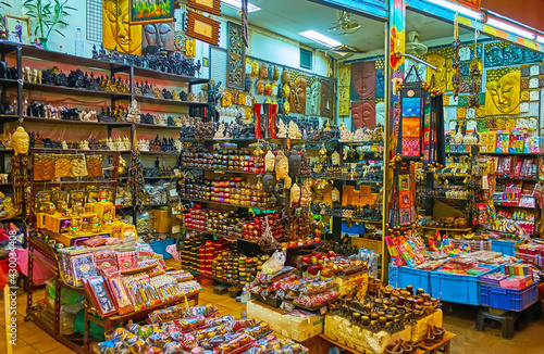 The souvenir store in Khaosan Road, Bangkok, Thailand photo