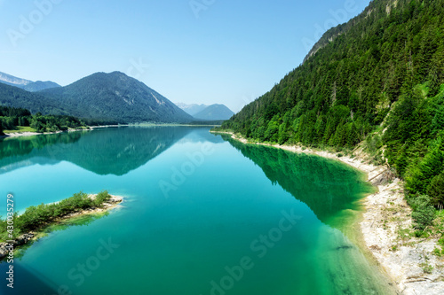 Lake Sylvenstein Speicher in Bavaria