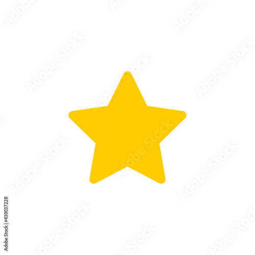 Golden star icon isolated o...