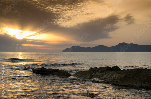 Sunrise at Mallorca island near Alcudia