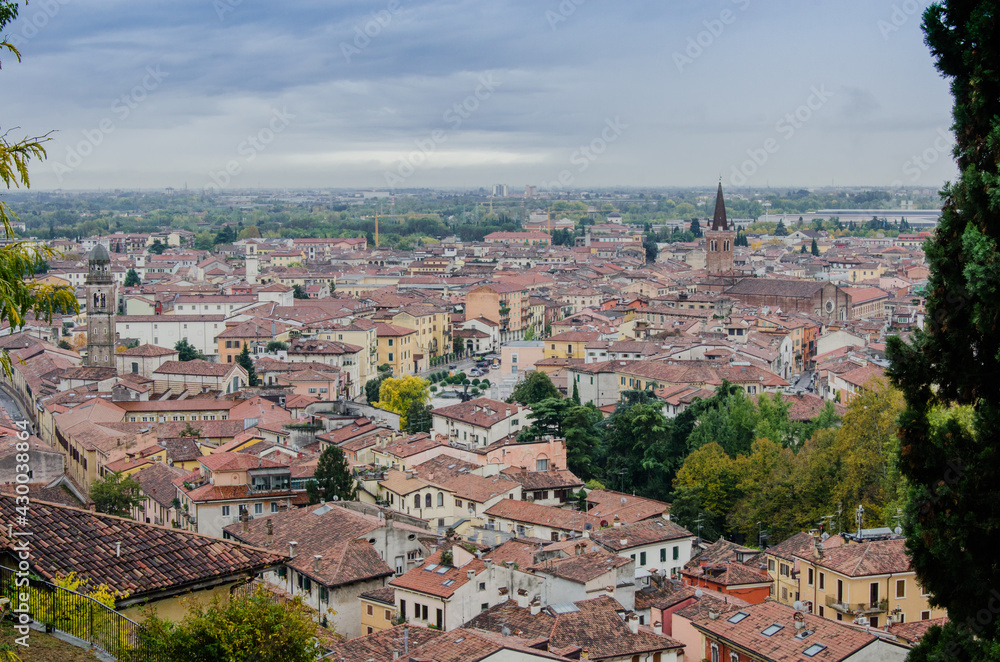 Rooftop view over Bologna, Italy