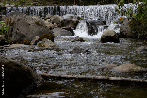 Cascade in Cocora Valley  Colombia 