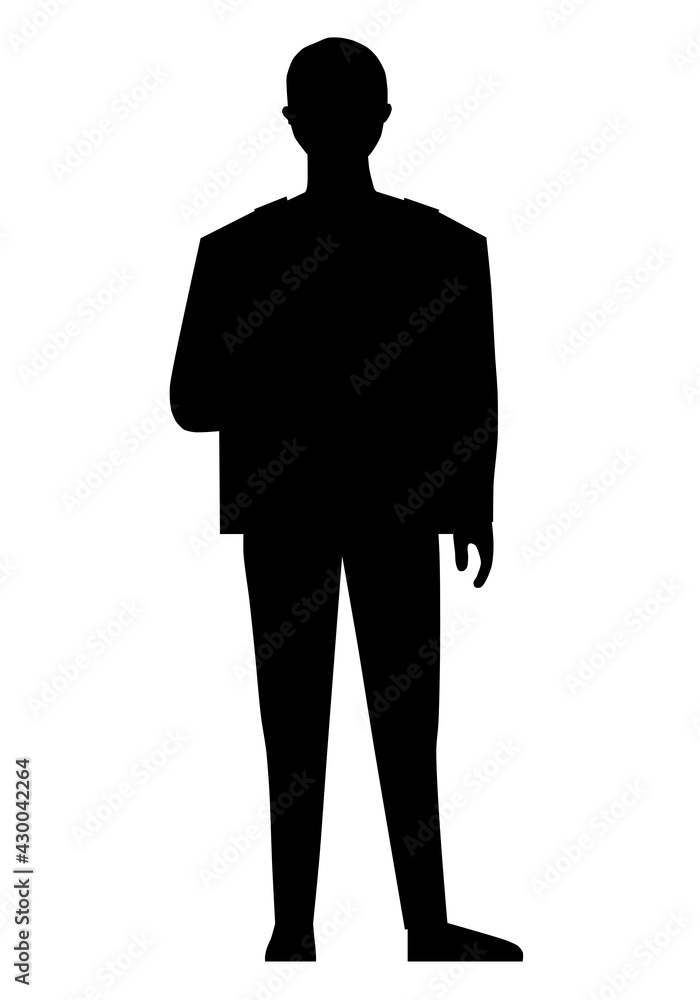 Guy standing cartoon character isolated - vector