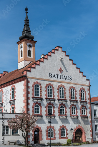 Famous Historic Town hall in Waidhofen an der Thaya, Lower Austria 24.04.2021