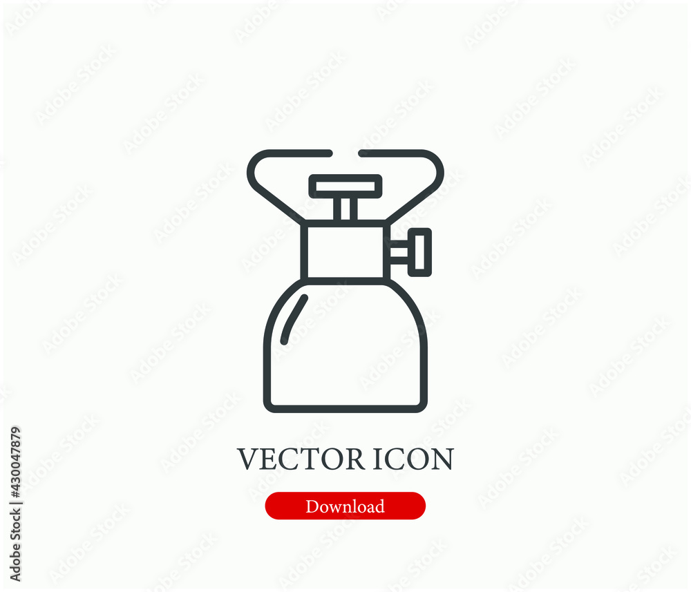 Torch vector icon. Editable stroke. Linear style sign for use on web design and mobile apps, logo. Symbol illustration. Pixel vector graphics - Vector Torch vector icon. Editable stroke. Linear style sign for use on web design and mobile apps, logo. Symbol illustration. Pixel vector graphics - Vector