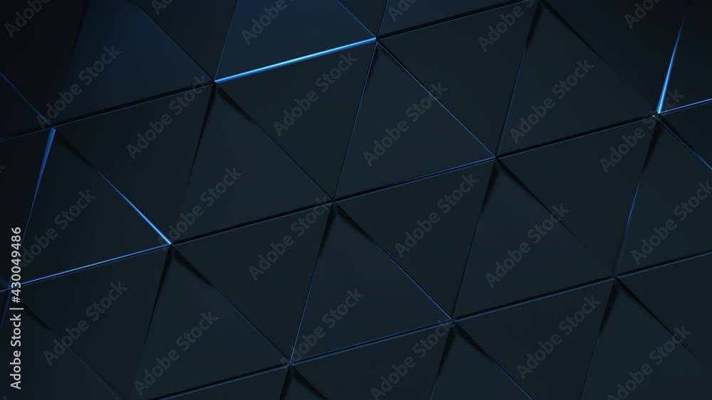3d render background. Triangle shape mosaic cyber surface. Futuristic ...