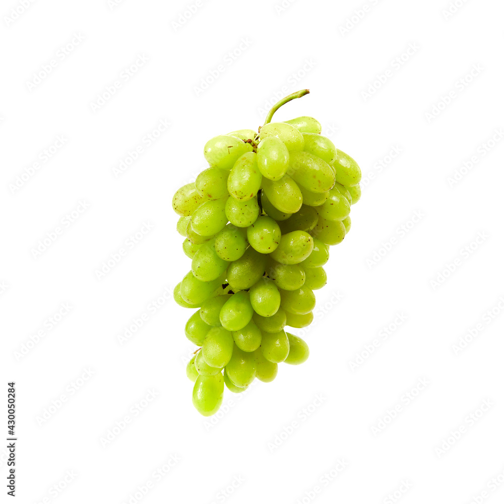green grapes isolated on a white background green grapes isolated on a white background
