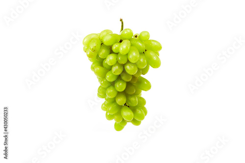 green grapes isolated on a white background