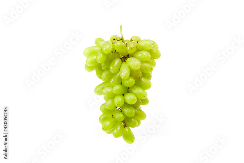 green grapes isolated on a white background