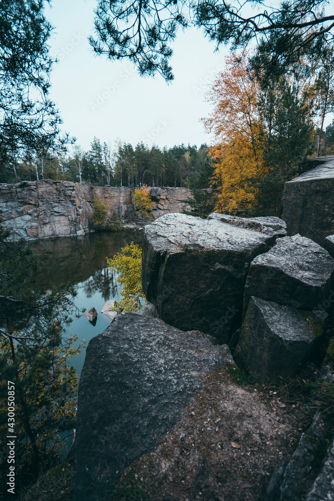 Obraz premium river in autumn