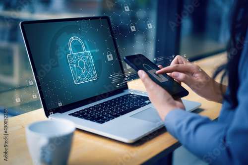 CYBER SECURITY Business  technology Antivirus Alert Protection Security and Cyber Security Firewall Cybersecurity and information technology photo