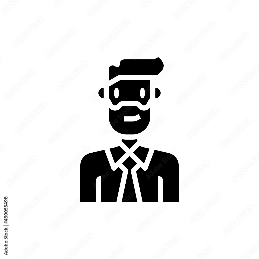 People Icon Man hipster Vector Illustration People Icon Man hipster Vector Illustration