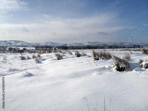 landscape with snow