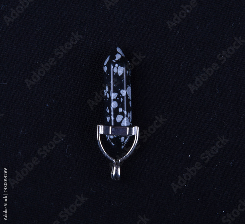 pendant with semi precious rock