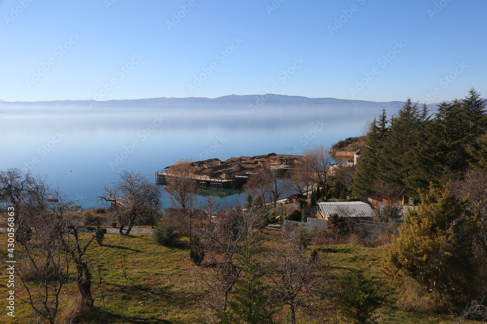 'Bay of Bones' underwater museum at Lake Ohrid in Macedonia.