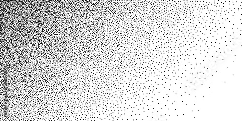 Dot stipple Gradient Background. Halftone in dotwork style. Grainy Dotwork Texture. Vector Illustration.