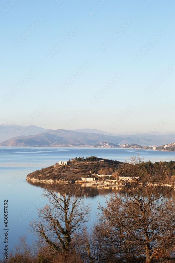 Gradiste Peninsula at Lake Ohrid in Macedonia.