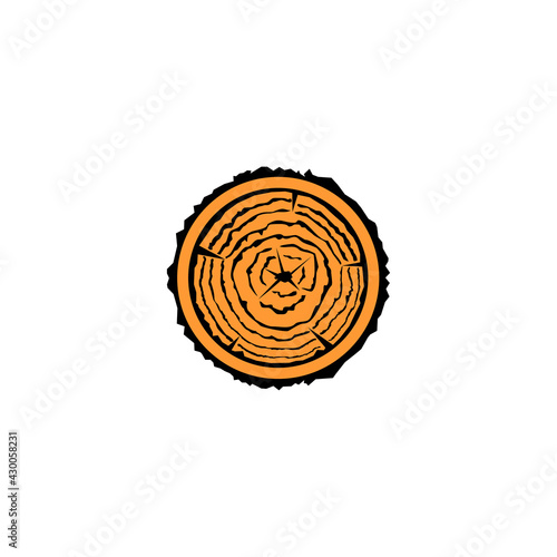 Woodwork Badges, Vector Logos for Carpentry, Sawmill, Lumberjack Service or Woodwork Shop Labels on Vintage Wooden Background
