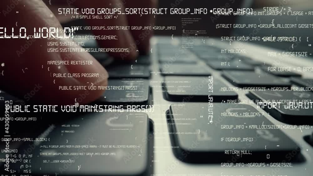 Creative visual of computer programming coding and software development ...