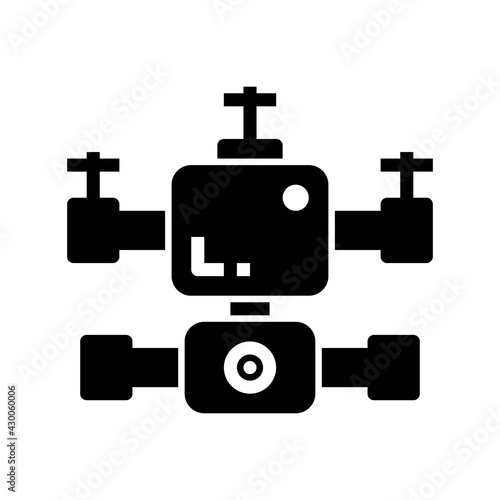 Icon Drone With Style Glyph