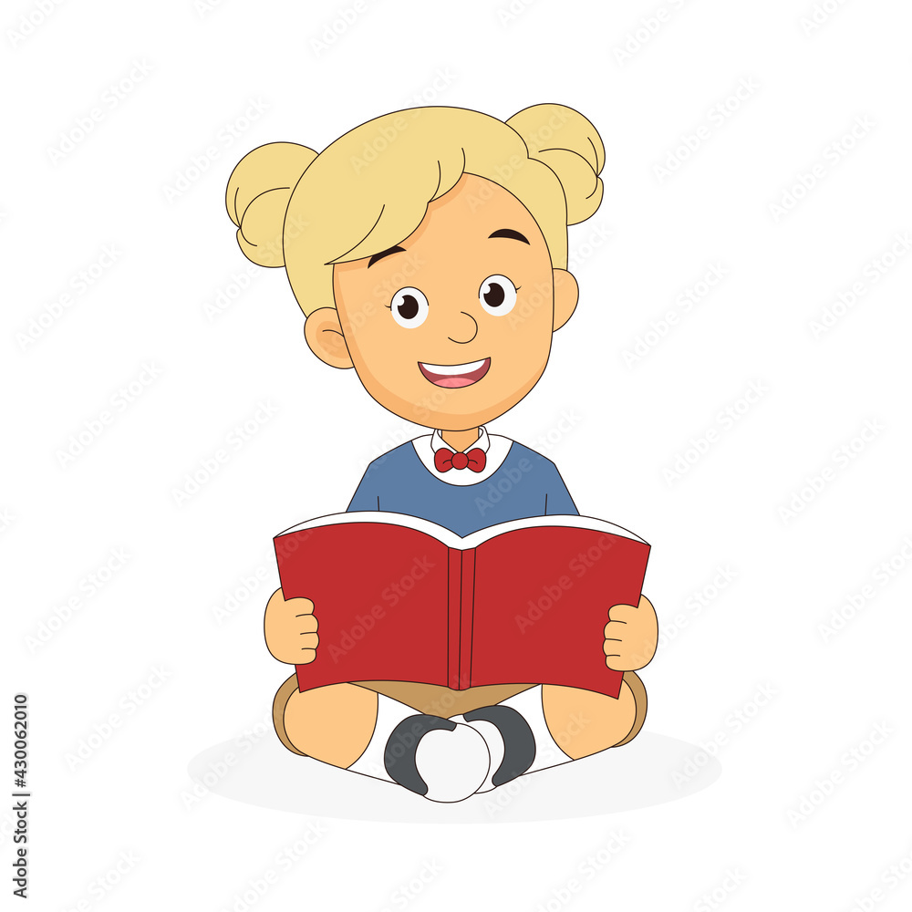 Cartoon children back to school background Cartoon children back to school background