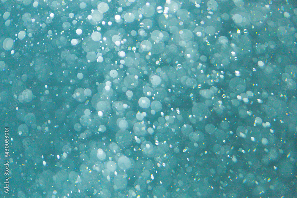 Blue bokeh from natural water Blue bokeh from natural water