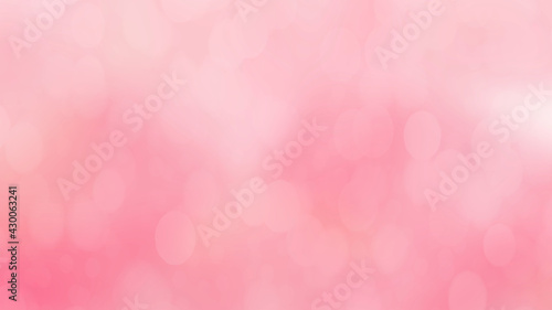 Pink abstract background with bokeh lights for background and wallpaper Pastel. 8K UHDTV Size.