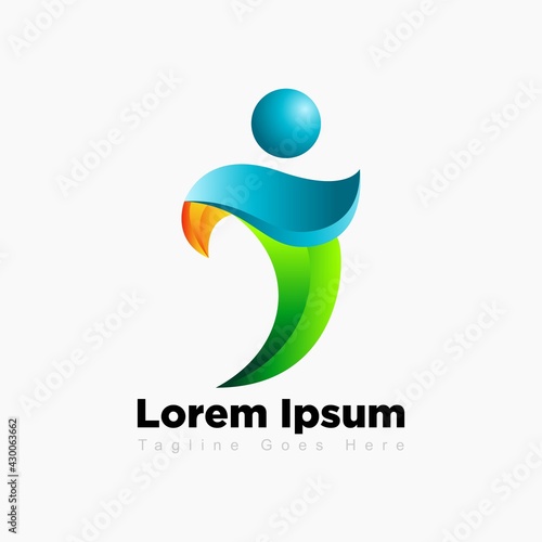 youth human logo partnership icon
