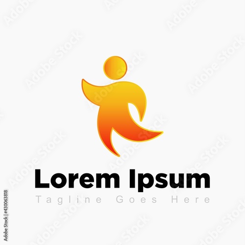 youth human logo partnership icon