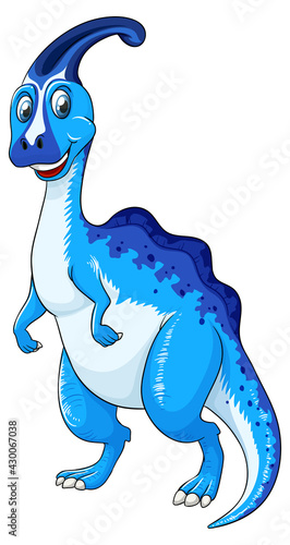 A Parasaurus dinosaur cartoon character photo