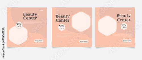 Beauty center social media post template
