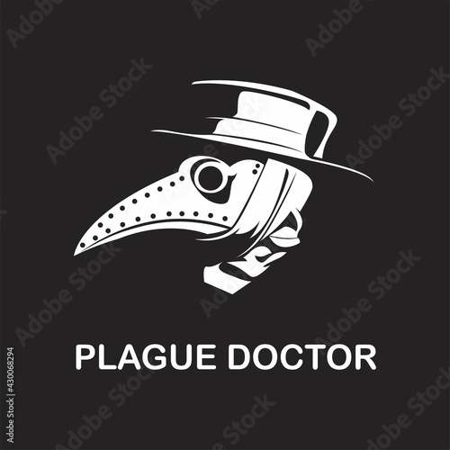 Pleague doctor design for sign logo, sticker, T shirt, ect.