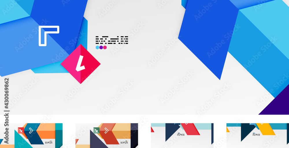 Flat style colorful geometric shapes abstract wallpapers Flat style colorful geometric shapes abstract wallpapers