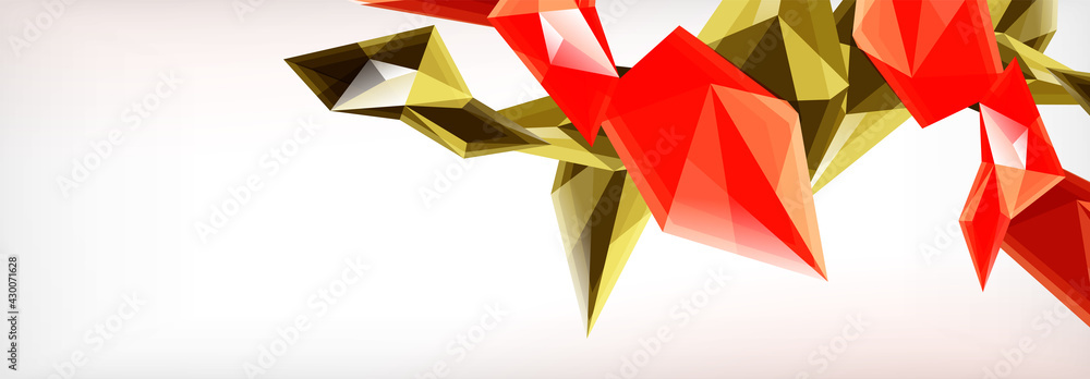 Vector 3d triangles and pyramids abstract background for business or technology presentations, internet posters or web brochure covers Vector 3d triangles and pyramids abstract background for business or technology presentations, internet posters or web brochure covers