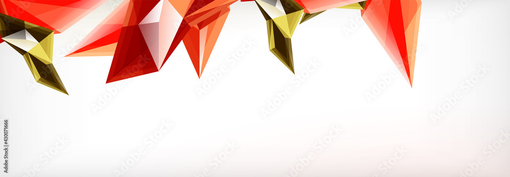 Vector 3d triangles and pyramids abstract background for business or technology presentations, internet posters or web brochure covers Vector 3d triangles and pyramids abstract background for business or technology presentations, internet posters or web brochure covers