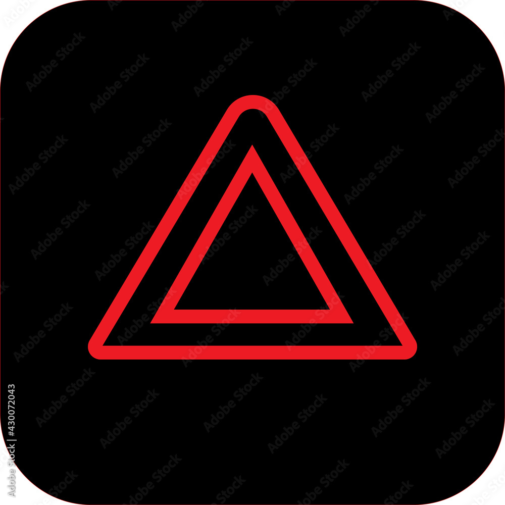 Hazard Lights On car warning light symbol Stock Illustration Adobe Stock