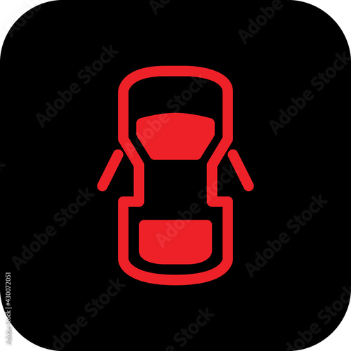 Door Ajar car warning light symbol