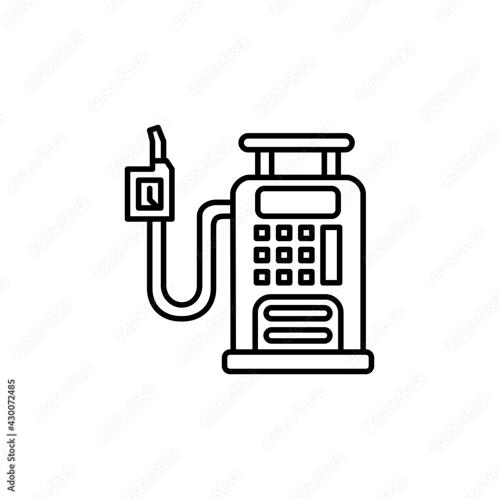 gas station vector icon. transportation and vehicle icon outline style. perfect use for icon, logo, illustration, website, and more. icon design line style gas station vector icon. transportation and vehicle icon outline style. perfect use for icon, logo, illustration, website, and more. icon design line style