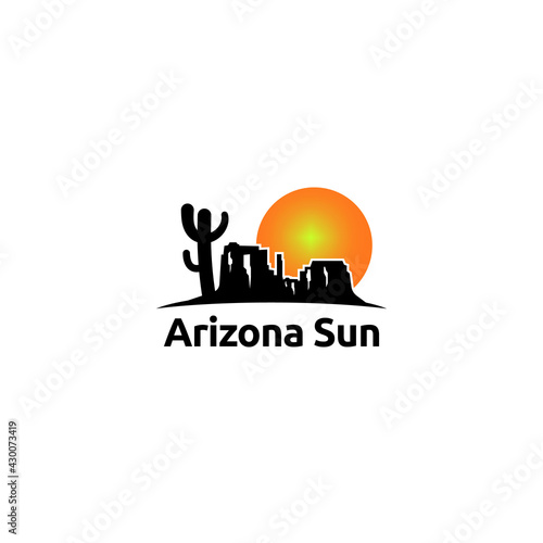 Arizona Sun logo vector concept, icon, element, and template for company