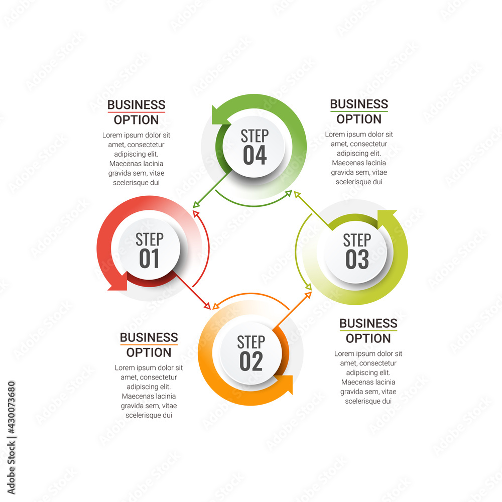 Infographic design organization chart template. Vector business template for presentation. Creative concept for infographic.
