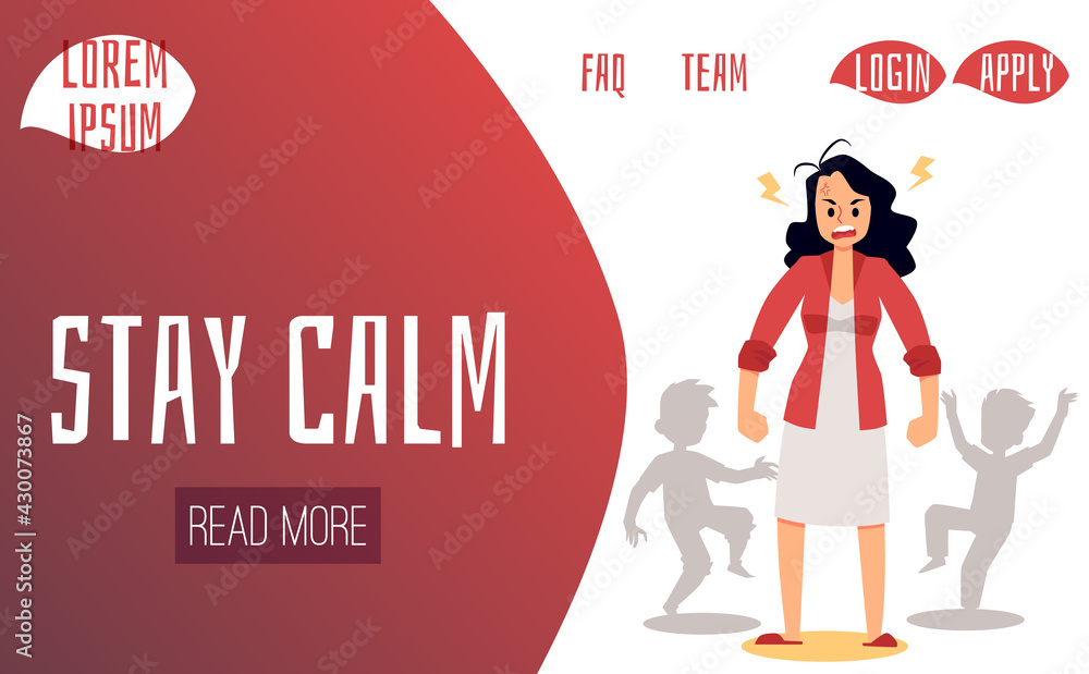 Web site banner template for working mothers, flat vector illustration. Web site banner template for working mothers, flat vector illustration.