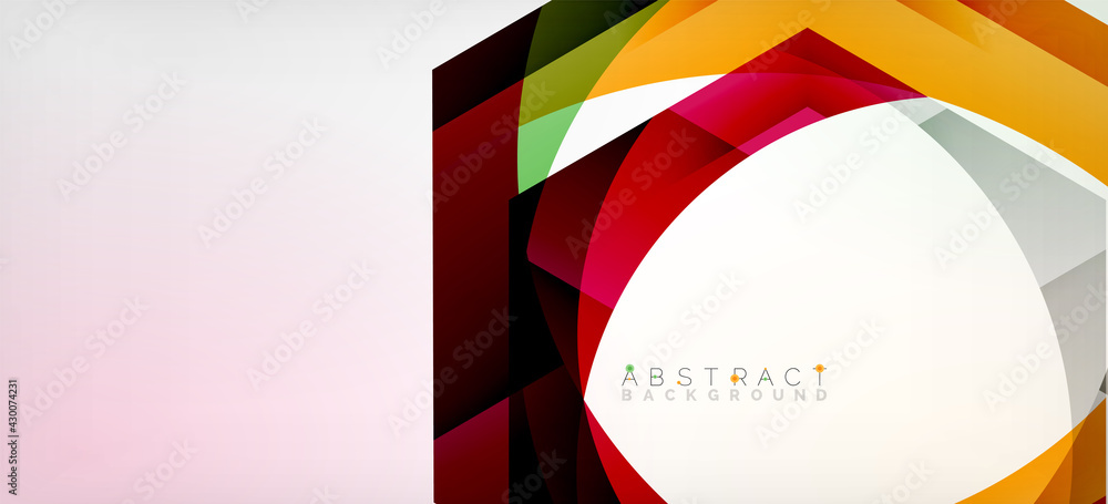 Transparent hexagons geometric shapes abstract background Transparent hexagons geometric shapes abstract background