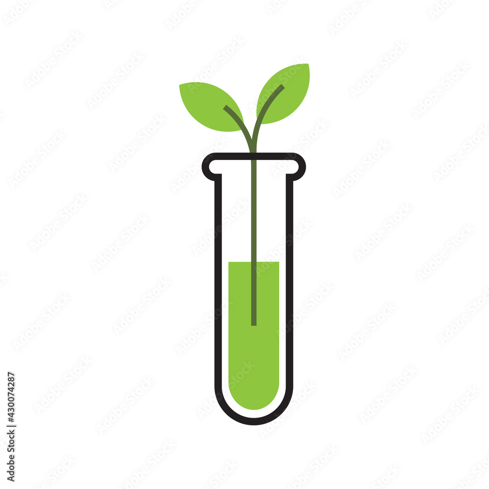 Plant test tube icon. vector illustration Plant test tube icon. vector illustration